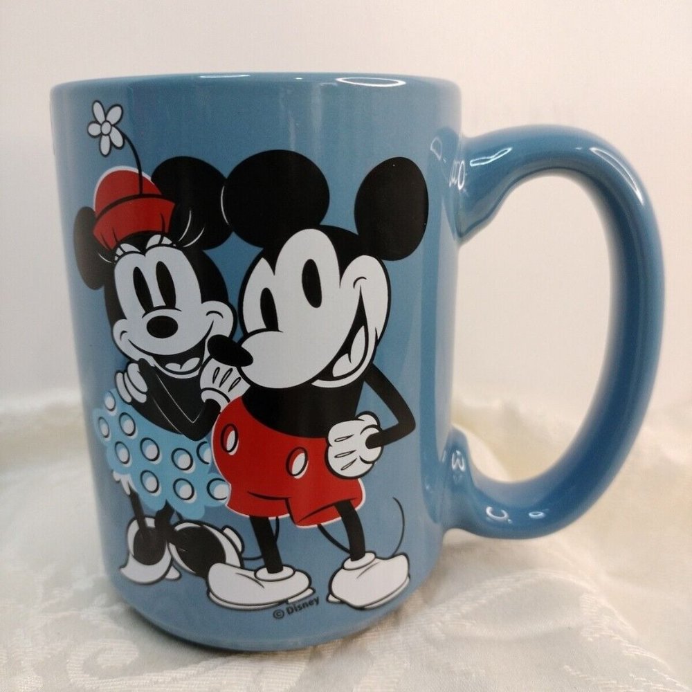 Micky & Minnie Born Original Ceramic Coffee Mug 5"Large Handle New By Zak...